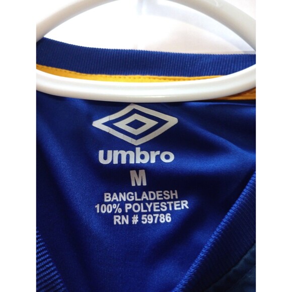 Umbro FC Barcelona Shirt Mens Medium Blue Spain Striped 100% Polyester Crew Neck - Picture 5 of 6